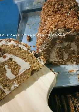 Mocha nougat rollcake/bolu gulung