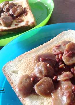 Roti Bakar Saus Bakso Teriyaki