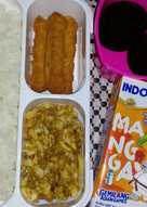 Telor orak-arik (bekal anak)