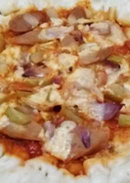 Pizza kukus bahan seadanya