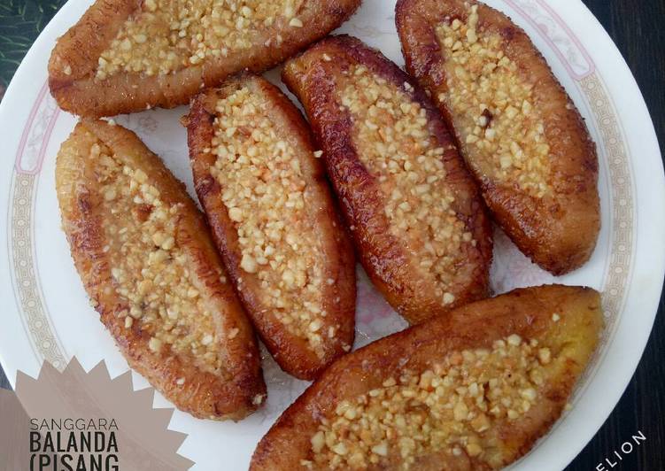 bahan dan cara membuat Sanggara Balanda (Pisang Goreng Belanda) Khas Bugis #Dandelion