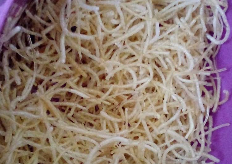 resep makanan Camilan Jaman SD, Bihun Krispi