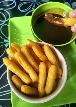 Churros ubi saus coklat
