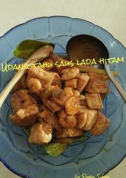 Udang tahu saus lada hitam