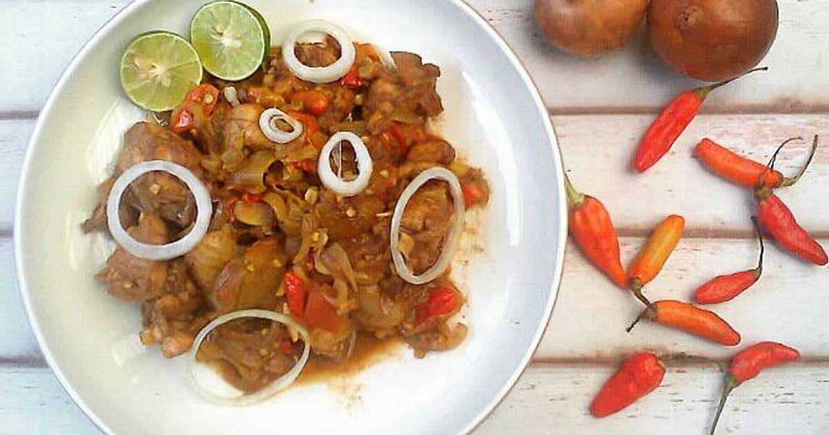 Resep Ayam bawang bombay ala Shepty Liestiowati