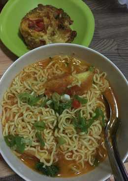 Mie kuah pedas ala anak kost