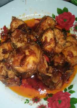 Ayam asam manis bumbu iris