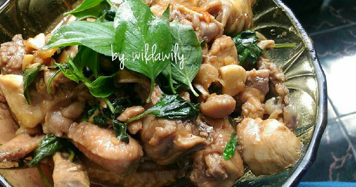 Resep Tumis Ayam Kemangi ala Wilda Wily