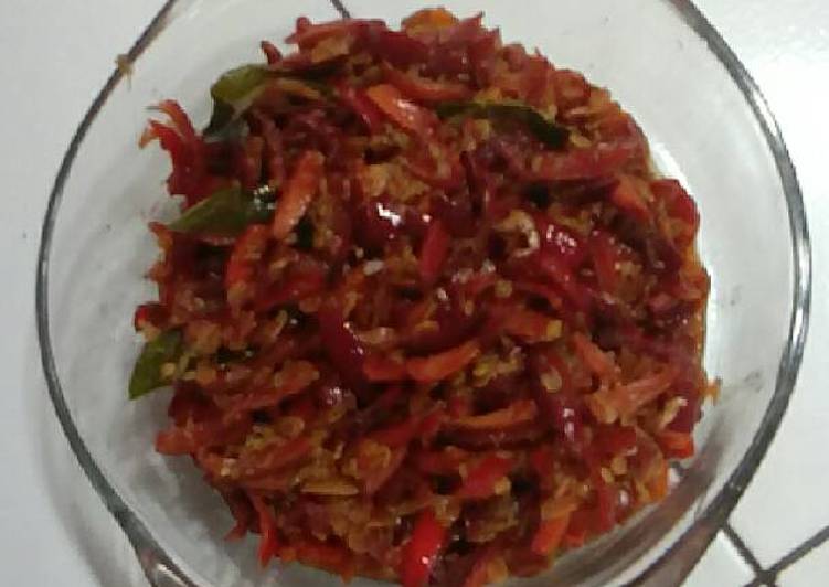 cara membuat Kulit melinjo balado