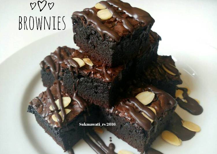 gambar untuk resep makanan Brownies Cokelat Moist