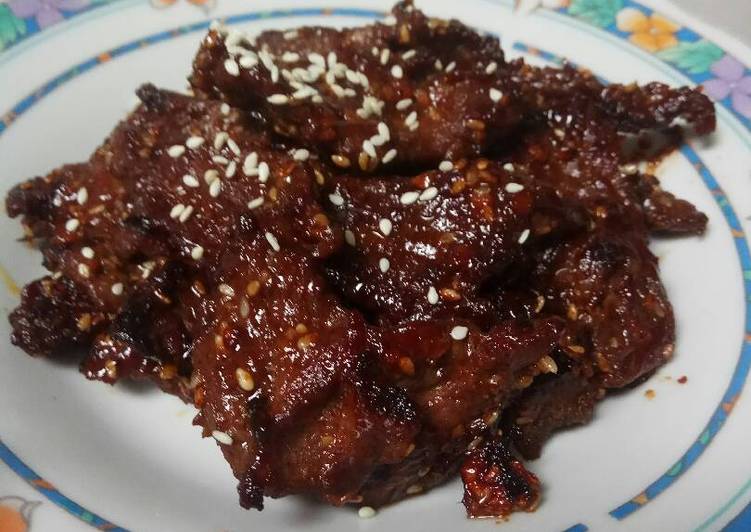 resep lengkap untuk Korean Barbeque Mama MYUNGSOO ??