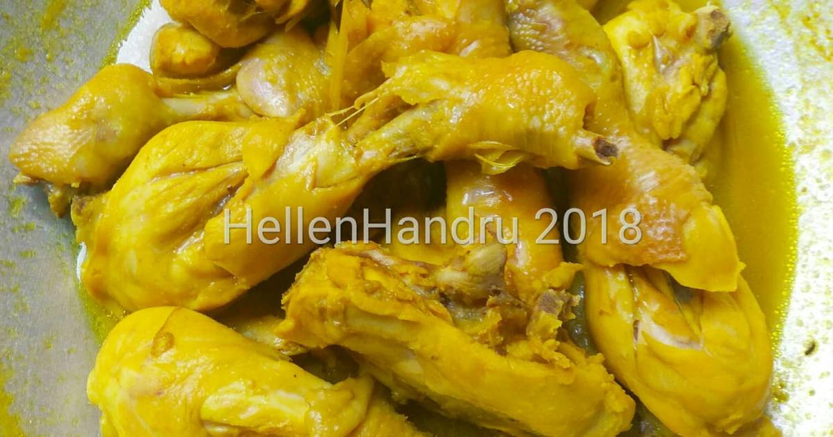 360 resep  ayam  ungkep  bumbu kuning enak dan sederhana 