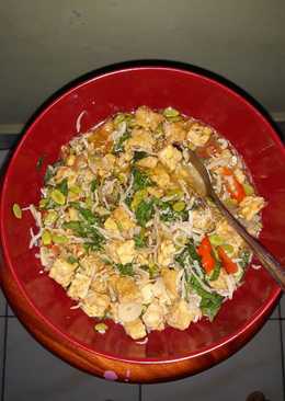 Oseng teri medan tempe kemangi