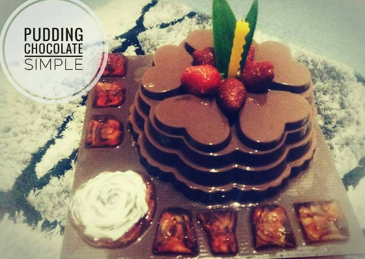 resep lengkap untuk Pudding chocolate nutrijell