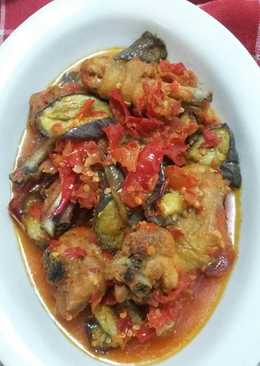 Ayam balado mix terong ungu