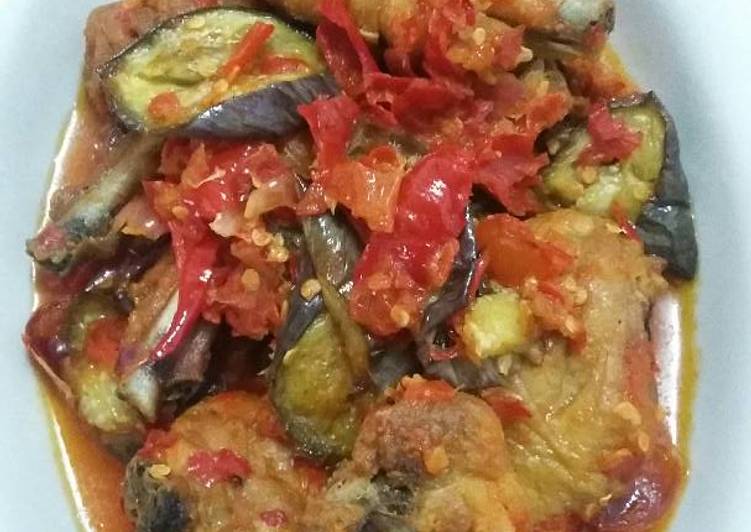 gambar untuk resep Ayam balado mix terong ungu