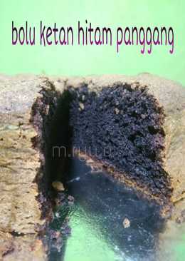 Bolu ketan hitam panggang simpel (4 bahan)