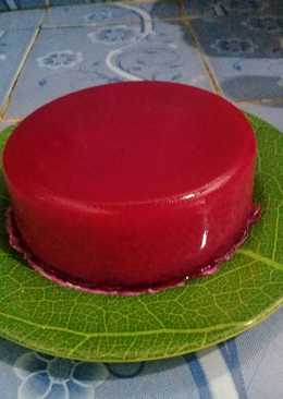 Pudding buah naga