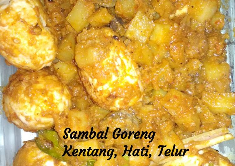 gambar untuk cara membuat 38. Sambal Goreng Kentang Telur Ati