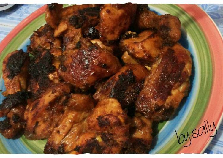 resep masakan Ayam bakar bumbu semur with teflon