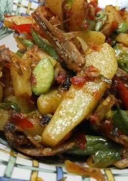 Balado tumis kentang