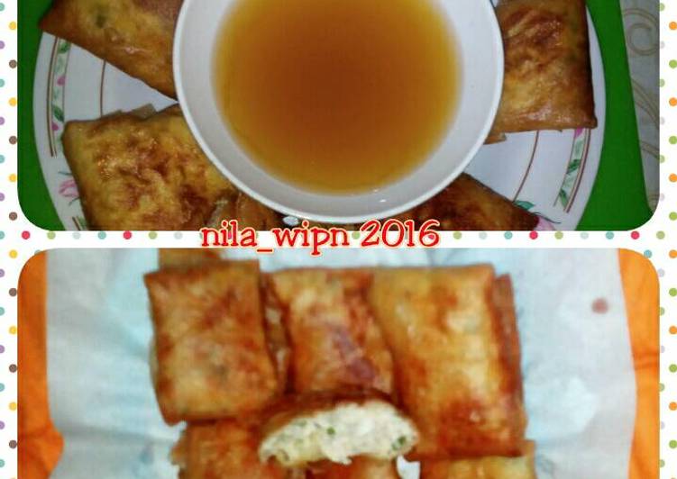 resep Martabak Telur Mini isi Daging & Tahu + Saus