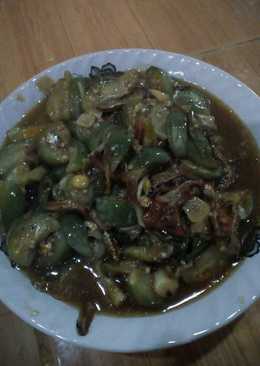 Oseng teri terong bulat