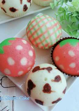Painted Steam Cake (No Mixer) å½©ç¹ªè'¸è›‹ç³•