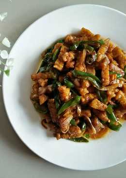 Oseng tempe kecap cabe hijau