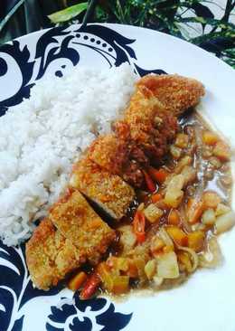 Egg katsu curry