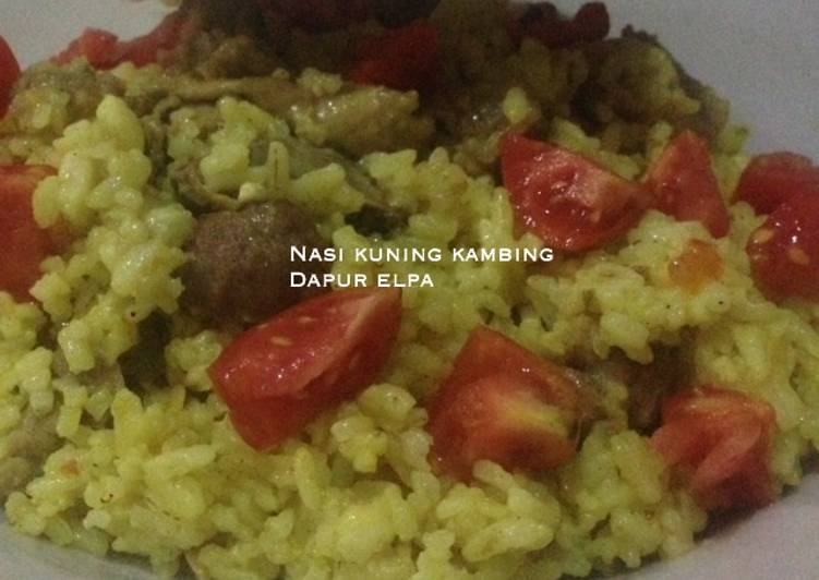 Nasi kuning kambing#BikinRamadhanBefkesan3