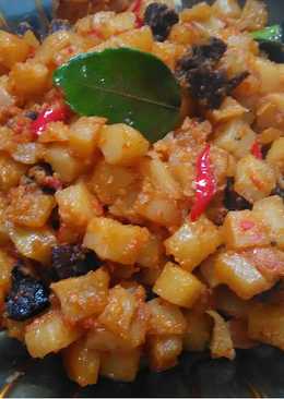 Sambal kentang ati / kentang ati balado