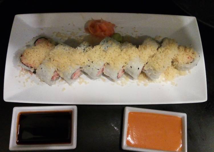 gambar untuk cara membuat Crunchy (Sushi) Roll