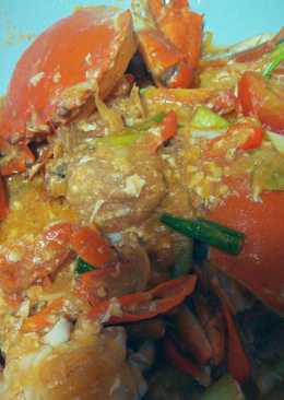 Kepiting saus tiram telur balado