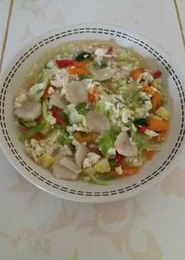 Capcai goreng bakso ayam