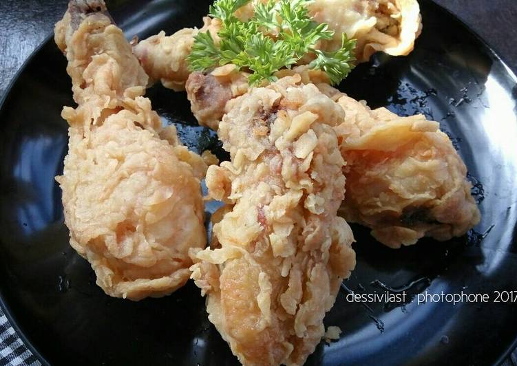  Resep  Ayam  crispy  ayam  kentucky super kriuk  oleh Dessi 