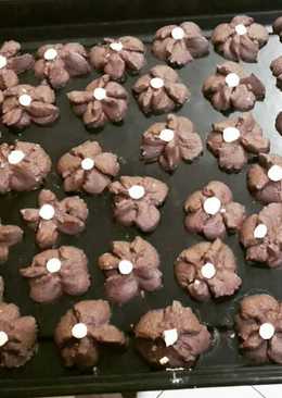 Cookies Bunga Coklat