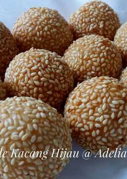 Onde-Onde Kacang Hijau (Krispi di luar Lembut di dalam)