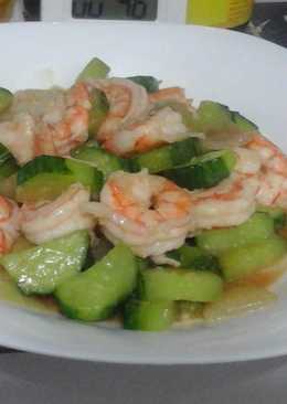 Tumis Timun Udang