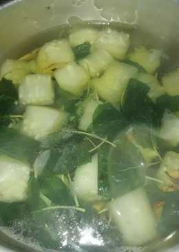 Sayur bayam dan labu siam