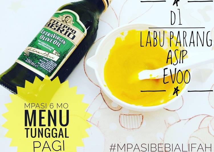 resep lengkap untuk MPASI 6 Bulan Pure Labu Parang