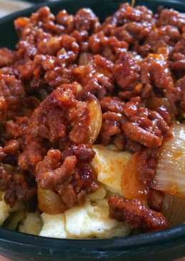 Nasi Orak Arik Telur Daging