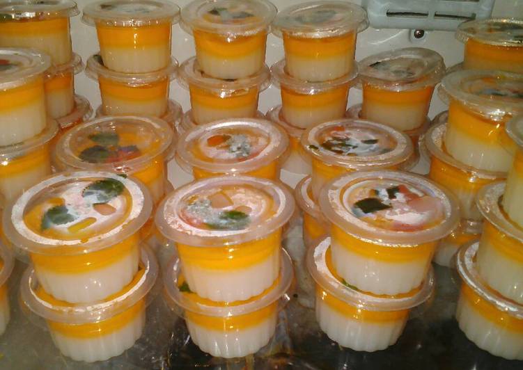 gambar untuk resep makanan Puding mangga susu buah