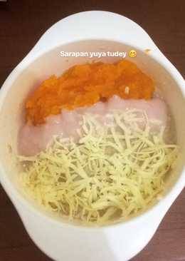 Bubur oat yogurt dan butternut pumpkin MPASI 8m+