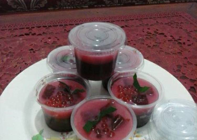 gambar untuk resep Puding coklat sagu mutiara