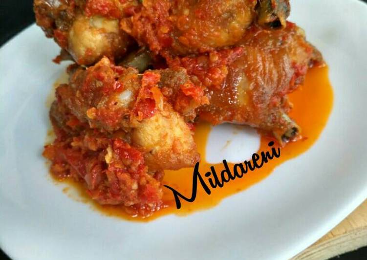 gambar untuk resep Ayam goreng balado mercon