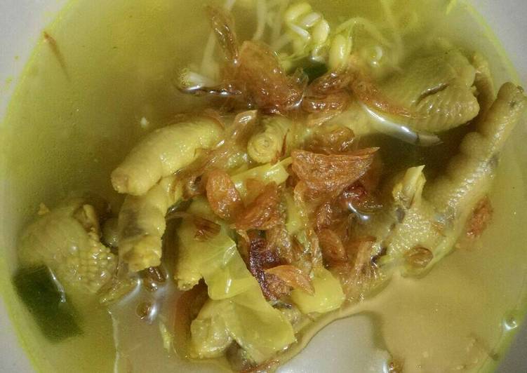 resep makanan Soto Ceker Ayam