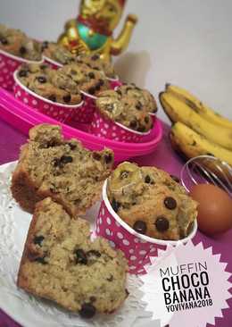 Choco banana muffin no mixer