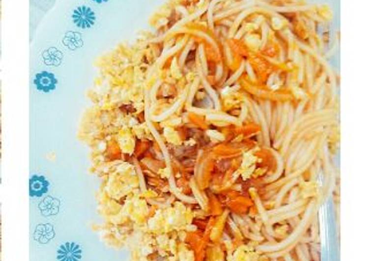 resep Spaghetti with Scrambled Egg