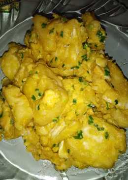 Tahu Putih Saus Telor Asin